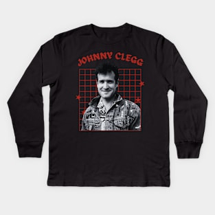 Johnny clegg --- 70s aesthetic Kids Long Sleeve T-Shirt